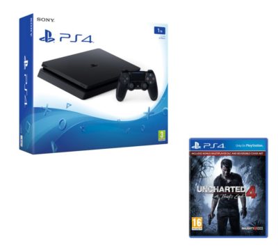 PLAYSTATION 4 Slim & Uncharted 4: A Thief's End Bundle - 1 TB PLAYSTATION 4 Slim & Uncharted 4: A Thief's End Bundle - 1 TB